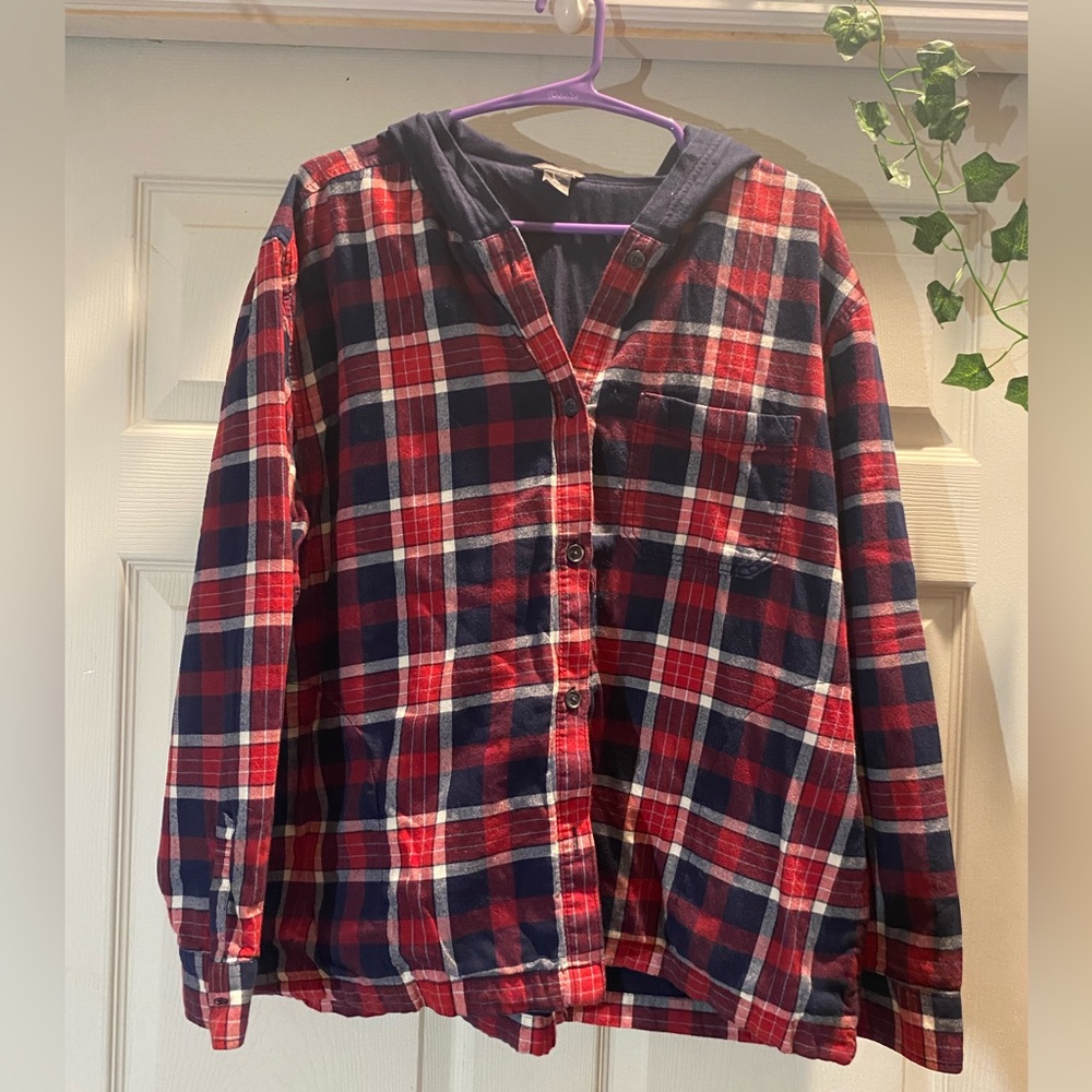Eddie Bauer Navy and Red Women's Jacket